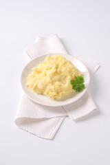 plate of mashed potatoes