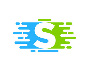 S Letter Paint Color Icon Logo Design Element 