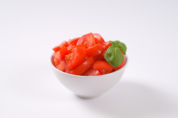 sliced ripe tomatoes