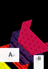 Fototapeta na wymiar Color triangles background design