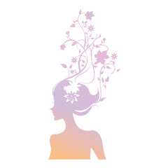 Woman silhouette