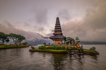 Pura Ulun Danu Bratan, Hindu temple major Shaivite water temple on Bali, Indonesia