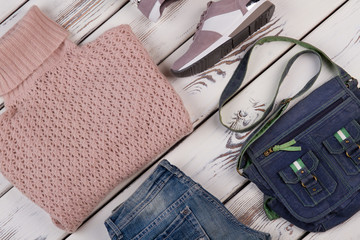 Set of casual women's clothes