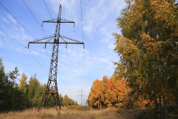 high-voltage power line