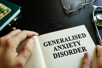 Book about Generalised anxiety disorder (GAD). © Vitalii Vodolazskyi