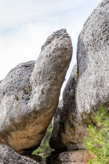 the Enchanted City, set of limestone rocks in the Spanish province of Castilla and Mancha