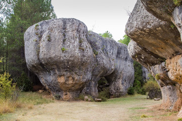 the Enchanted City, set of limestone rocks in the Spanish province of Castilla and Mancha