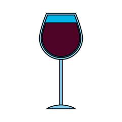 glass of wine icon image vector illustration design 