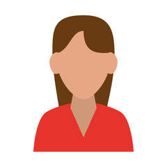 woman avatar portrait icon image vector illustration design 