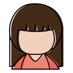 little japanese doll kawaii character