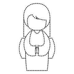 Fototapeta premium little japanese doll kawaii character