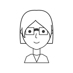 woman face  vector illustration