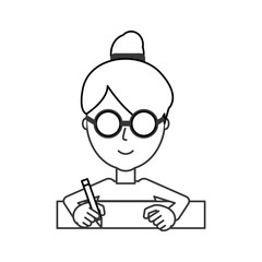 woman  face  vector illustration