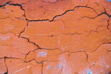 closeup texture cracked wall