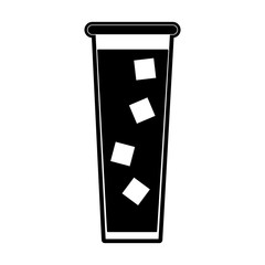 fruit juice icon image vector illustration design  black and white
