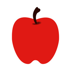 apple fruit icon image vector illustration design 