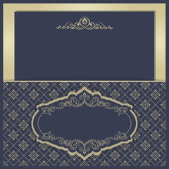 Vintage decorative elements. Ornamental business cards. Oriental, vector illustration. nature motifs. Doodle ornaments.