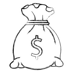 money bag isolated icon