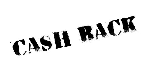 Cash Back rubber stamp. Grunge design with dust scratches. Effects can be easily removed for a clean, crisp look. Color is easily changed.