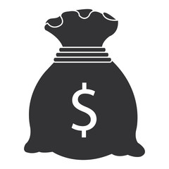 money bag isolated icon