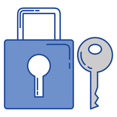 safe secure padlock with key