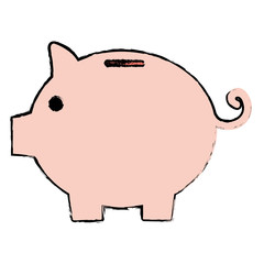 piggy savings isolated icon