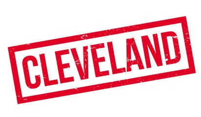 Cleveland rubber stamp. Grunge design with dust scratches. Effects can be easily removed for a clean, crisp look. Color is easily changed.