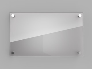 Blank glass wall plate - 175935953