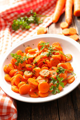 grilled carrot with parsley