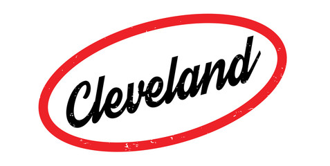 Cleveland rubber stamp. Grunge design with dust scratches. Effects can be easily removed for a clean, crisp look. Color is easily changed.