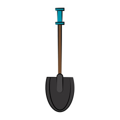 Naklejka premium shovel tool icon image vector illustration design 