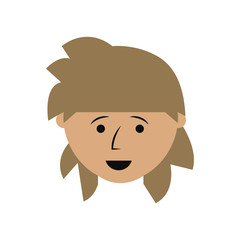 cartoon woman icon