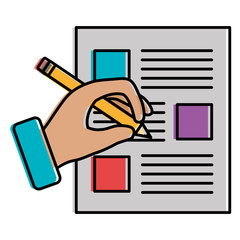 document paper with hand writing