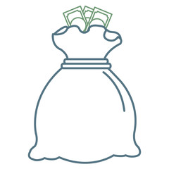 money bag isolated icon