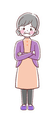 高齢女性　悩む