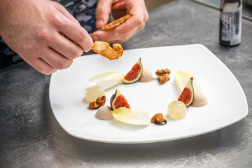 Chef is preparing an appetizer