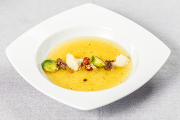 Clear soup