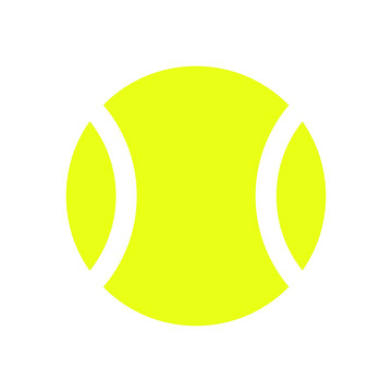 Tennis icon. Tennis ball flat icon