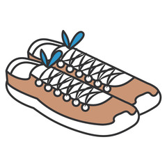 sport shoes isolated icon