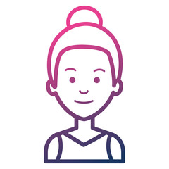 beautiful woman avatar character