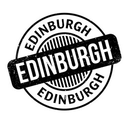 Edinburgh rubber stamp. Grunge design with dust scratches. Effects can be easily removed for a clean, crisp look. Color is easily changed.