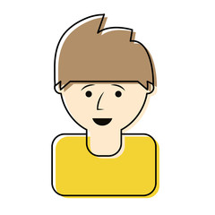 cartoon man icon