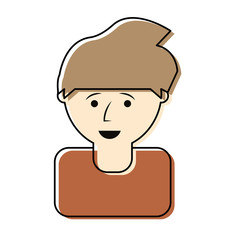 cartoon man icon