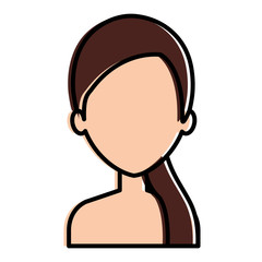 beautiful woman shirtless avatar character