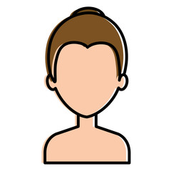 beautiful woman shirtless avatar character