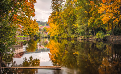 Autumn in Cesky Krumlov, Czech Republic
