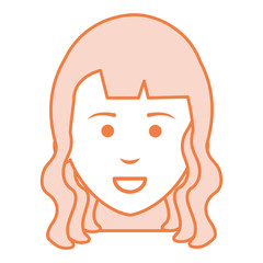 beautiful woman head avatar character