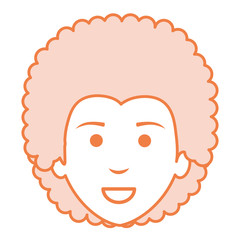 beautiful woman head avatar character