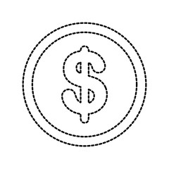currency coin dollar money cash icon