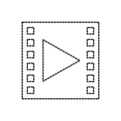 video movie player button social media